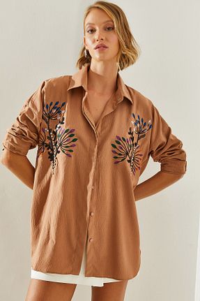 پیراهن قهوه ای زنانه رگولار Bianco Lucci - کد 848126686