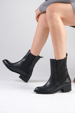 بوت / نیم بوت مشکی زنانه چرم مصنوعی Mio Gusto - کد 760091587