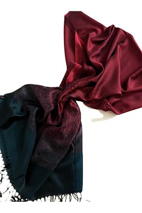 شال زرشکی زنانه ابریشم Butik - کد 847483450