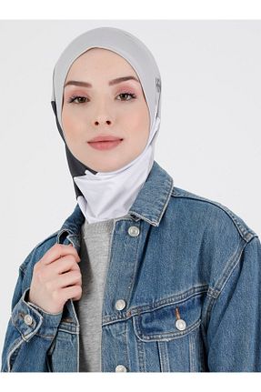 کلاه شنای حجاب طوسی زنانه Ecardin - کد 654566313