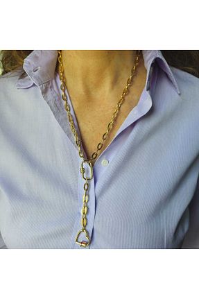 گردنبند جواهر طلائی زنانه روکش طلا rivagia - کد 817011206