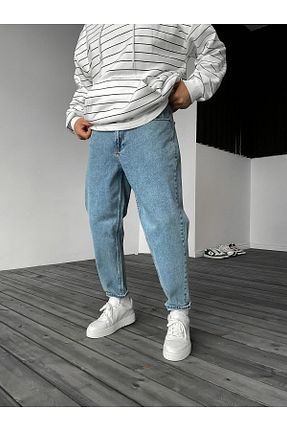 شلوار سرمه ای مردانه پنبه ای Vizör Denim - کد 696158651