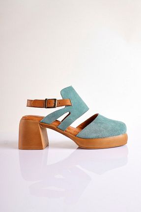 صندل سبز زنانه پاشنه ضخیم SU SHOE BOUTIQUE - کد 848029684