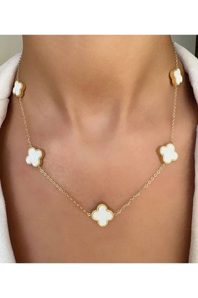 گردنبند استیل ( فولاد ) سفید زنانه استیل (فولاد) şira sirius - کد 848173232