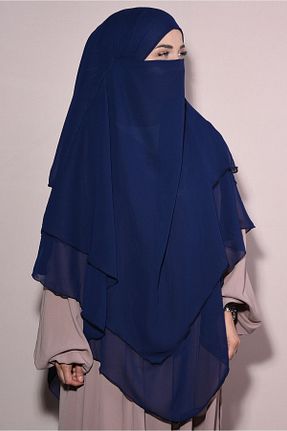 شال سرمه ای زنانه شیفون Ns nowascarf - کد 737838914