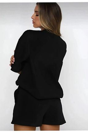 ست گرمکن مشکی زنانه اورسایز MODARİCH - کد 831498446