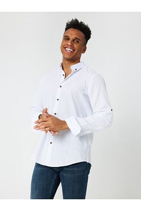 پیراهن سفید مردانه اسلیم Loft - کد 759799180