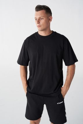 تی شرت مشکی مردانه رگولار یقه گرد کد 822732841