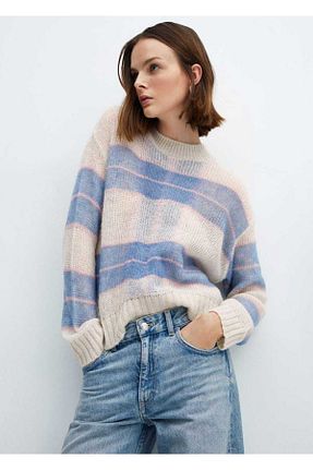 پلیور نباتی زنانه ساده MANGO - کد 796505035