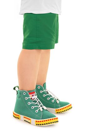بوت / نیم بوت سبز بچه گانه چرم مصنوعی Kiko Kids - کد 848127792