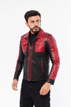 کاپشن قرمز مردانه رگولار DERİNSS - کد 847793422