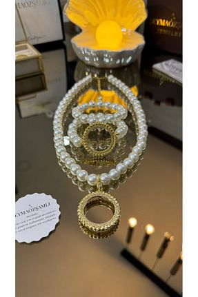 گردنبند مروارید سفید Şeyma ÖZŞAMLI - کد 799136498