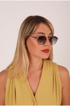 عینک آفتابی قهوه ای زنانه UV400 AR COLLECTİON - کد 836331117