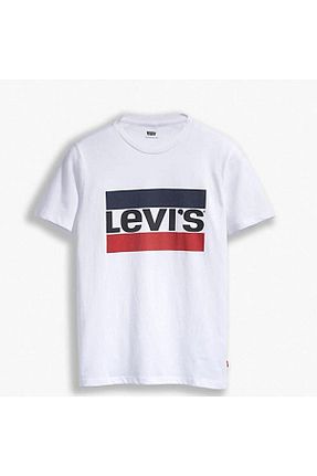 تیشرت سفید مردانه رگولار Levi