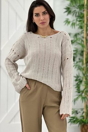 بلوز طوسی زنانه Ajurlu trendalisse - کد 786502552