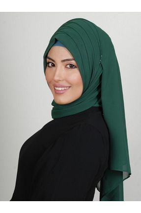 روسری سبز ساده Yasmin S