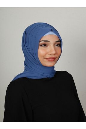 روسری سرمه ای کرپ Yasmin S