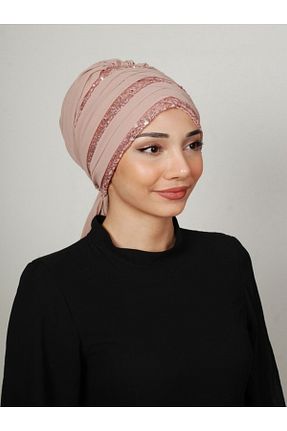 روسری بژ کرپ Yasmin S
