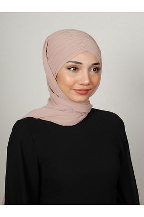 روسری بژ کرپ Yasmin S
