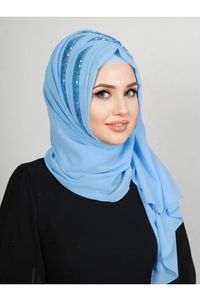 روسری بژ شیفون Yasmin S