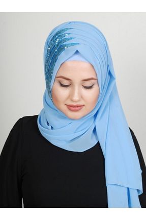 روسری بژ شیفون Yasmin S