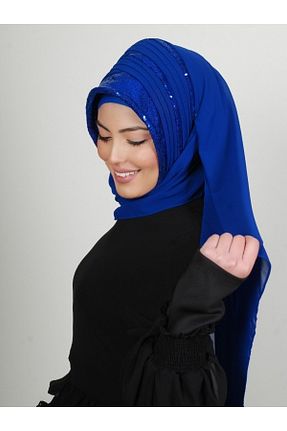 روسری سرمه ای شیفون Yasmin S