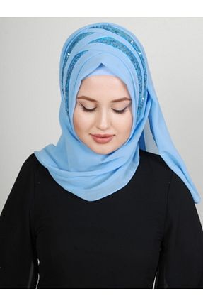 روسری بژ شیفون Yasmin S