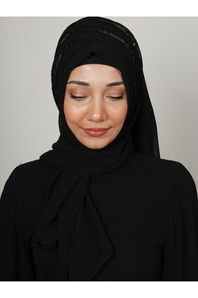 روسری بنفش شیفون Yasmin S