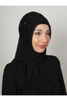 روسری بنفش شیفون Yasmin S