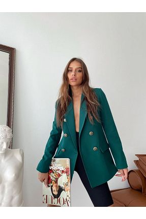 کت سبز زنانه Blazer MYGİYİMİSTANBUL - کد 682926108