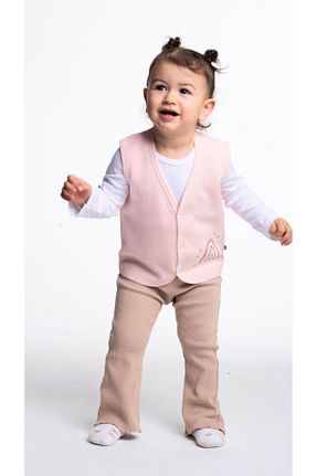 جلیقه صورتی بچه گانه تنگ Messido - کد 788219047