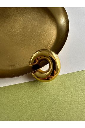 گوشواره غضروفی جواهر طلائی زنانه استیل ضد زنگ ringbox - کد 819671662