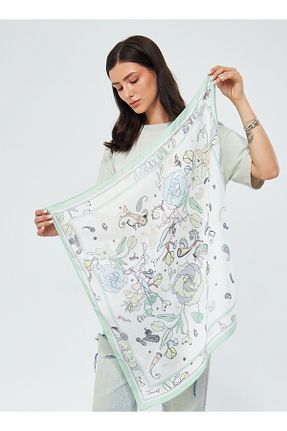 دستمال گردن سفید زنانه پلی استر DSCARF - کد 848137187