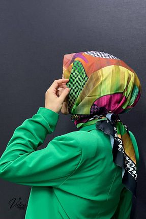 دستمال گردن رنگی زنانه مخلوط پلی استر ValensTREND - کد 799331515