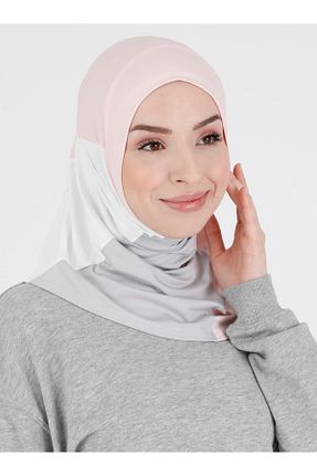 کلاه شنای حجاب صورتی زنانه Ecardin - کد 654566277