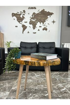 میز عسلی فیروزه ای چوب ALBATROSHOME - کد 846991741
