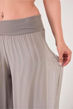 شلوار قهوه ای زنانه فاق نرمال Park Moda - کد 848214792