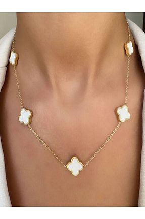 گردنبند استیل ( فولاد ) سفید زنانه استیل (فولاد) şira sirius - کد 848173232