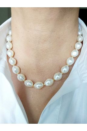 گردنبند مروارید بژ DEVİ fashion - کد 785669973