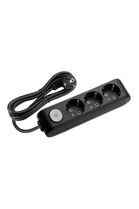 کابل افزودنی پریز گروهی مشکی 3 VİKO - کد 125851765