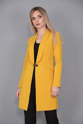 کت زرد زنانه Blazer ÖNDER ÖZSOY - کد 744882380