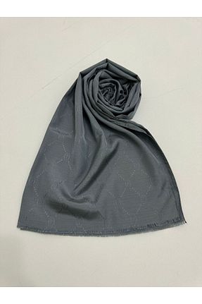 شال طوسی زنانه پنبه ای Siyane - کد 798900782