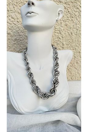 گردنبند استیل ( فولاد ) زنانه استیل (فولاد) Beyaz Tasarım - کد 848412540