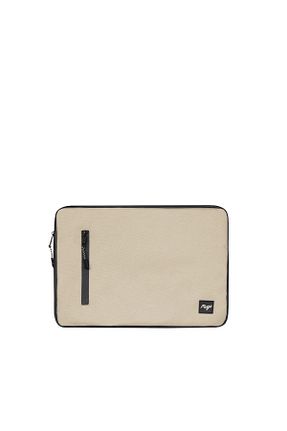 کیف لپ تاپ و مدارک بژ زنانه پارچه ای mugo - کد 848486822