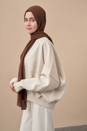 شال قهوه ای زنانه پلی استر ARMANDA - کد 848465131