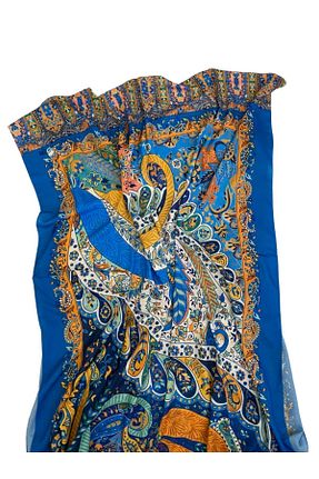 شال سرمه ای زنانه شیفون LeJupi - کد 742527770