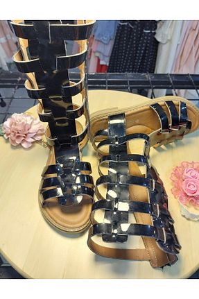 چکمه مشکی بچه گانه چرم مصنوعی Mıstık Bebe - کد 848500662
