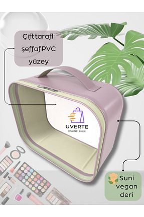 کیف آرایش بنفش UVERTE - کد 815592943
