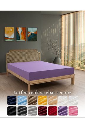 ست ملحفه دونفره بنفش Penye MODELHOME - کد 242929355