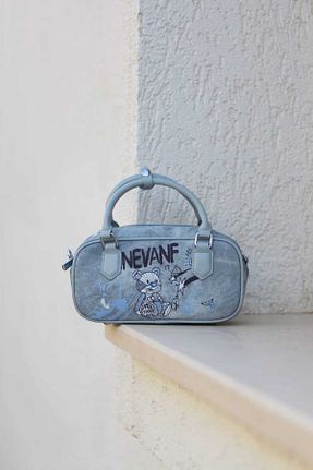 کیف دوشی آبی زنانه پارچه ای Moom Bag - کد 848583856